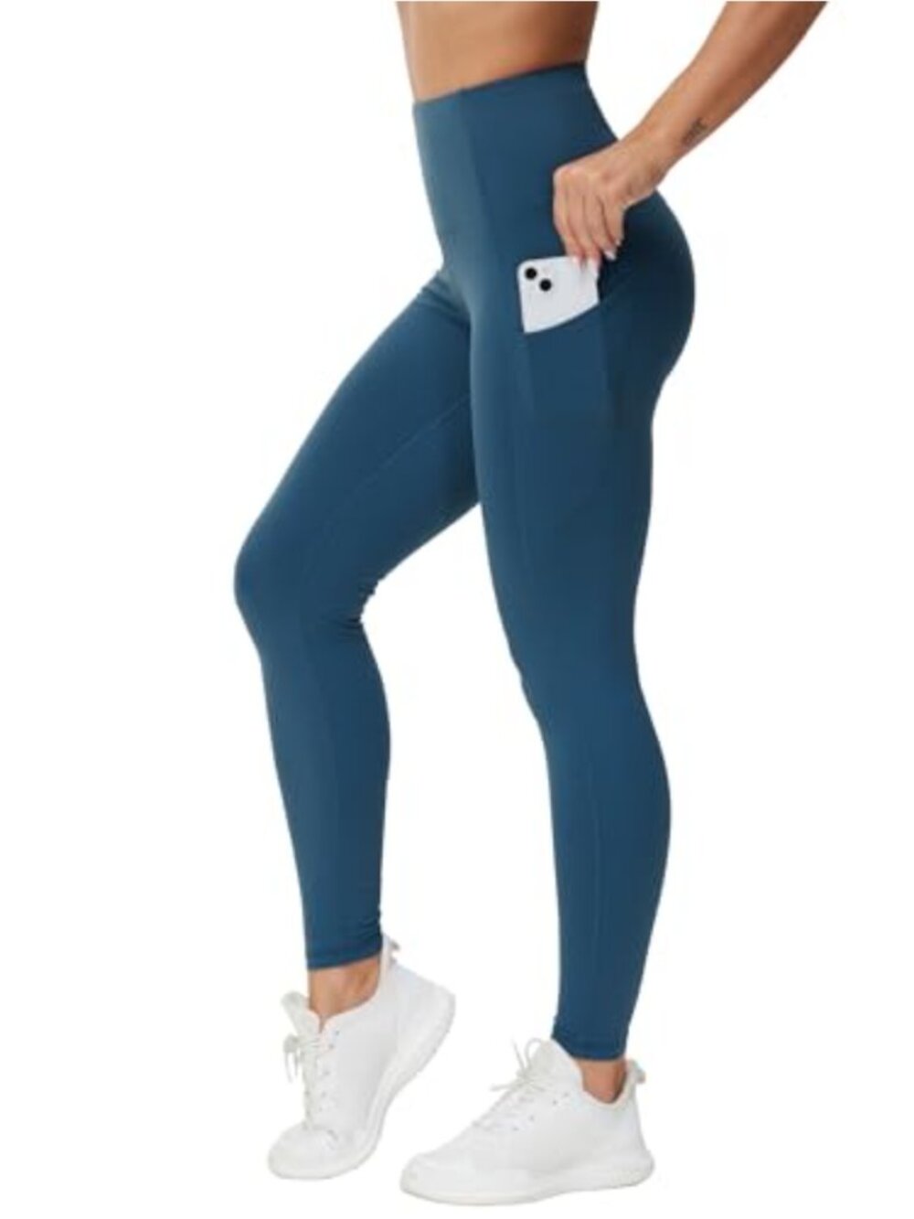High Waist Tummy Control Yoga Leggings with Pockets Stretchy Workout Pants